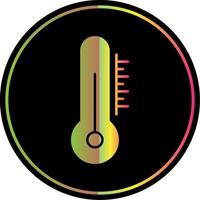 thermometer glyph ten gevolge kleur icoon vector