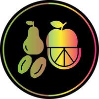 fruit glyph ten gevolge kleur icoon vector