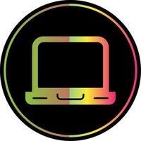 laptop glyph ten gevolge kleur icoon vector