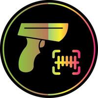 streepjescode scanner glyph ten gevolge kleur icoon vector