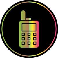 walkie talkie glyph ten gevolge kleur icoon vector