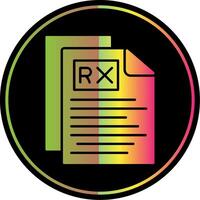 rx glyph ten gevolge kleur icoon vector