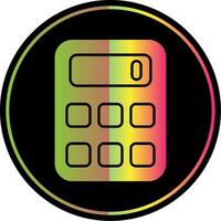 rekenmachine glyph ten gevolge kleur icoon vector