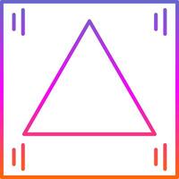 driehoek lijn helling icoon vector