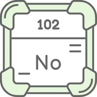 nobelium groen licht filay icoon vector