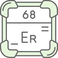 erbium groen licht filay icoon vector