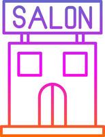 salon lijn helling icoon vector