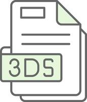 3ds groen licht filay icoon vector