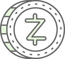 zcash groen licht filay icoon vector