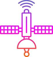 pictogram voor verloop van satellietlijn vector