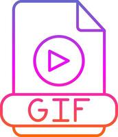 gif lijn verloop icoon vector