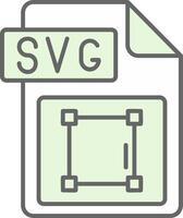 SVG het dossier formaat groen licht filay icoon vector