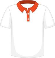 voorkant van basic poloshirt geïsoleerd vector