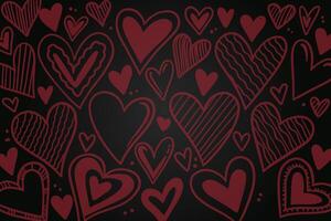 vieren gelukkig Valentijnsdag dag, Valentijnsdag dag harten achtergrond. vector
