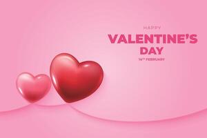 Valentijnsdag dag achtergrond met harten en geschenk dozen vector