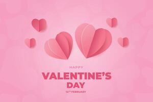 Valentijnsdag dag achtergrond, gelukkig Valentijnsdag dag banier vector