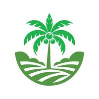 palm boom logo element, palm boom logo sjabloon, palm boom logo vector illustratie