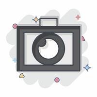 icoon foto editor. verwant naar creatief concept symbool. grappig stijl. gemakkelijk ontwerp bewerkbaar. gemakkelijk illustratie vector