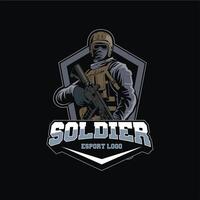 vector soldaat leger esports logo