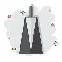 icoon Brits toren. verwant naar Kenia symbool. grappig stijl. gemakkelijk ontwerp bewerkbaar. gemakkelijk illustratie vector