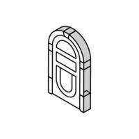 jukebox retro muziek- isometrische icoon vector illustratie