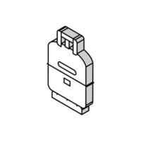 cilinder gas- onderhoud isometrische icoon vector illustratie