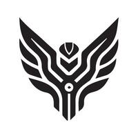 Feniks vogel mascotte logo gaming vector illustratie
