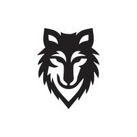 wolf hoofd illustratie logo ontwerp. wolf mascotte vector