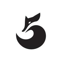 vos hoofd mascotte logo, vos icoon. vlak vector illustratie.