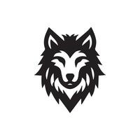 wolf hoofd illustratie logo ontwerp. wolf mascotte vector