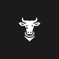 abstract koe of stier logo ontwerp. creatief steak, vlees of melk icoon symbool. vector