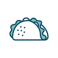 taco icoon vector ontwerp sjabloon in wit achtergrond