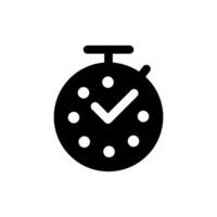 countdown icoon vector. passage van tijd illustratie teken. klok symbool. vector
