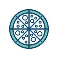 pizza icoon vector ontwerp sjabloon in wit achtergrond