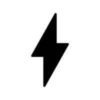 bliksem icoon vector. elektriciteit illustratie teken. macht symbool. weer logo. vector