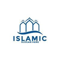 modern Islamitisch luxe logo vector sjabloon, moslim logo icoon