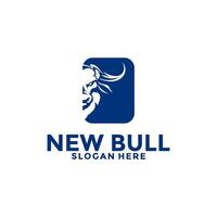 creatief wild stier buffel toeter hoofd vector logo , stier logo ontwerp sjabloon