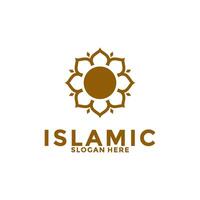 abstract premie luxe logo ontwerp, bloem ornament Islamitisch logo ontwerp vector sjabloon