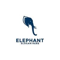 olifant logo vector, olifant hoofd logo ontwerp sjabloon vector