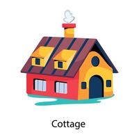 trendy cottage concepten vector