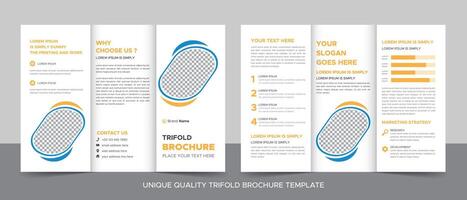 modern zakelijke bedrijf drievoud brochure sjabloon, drievoud lay-out, brief, a4 grootte brochure. vector