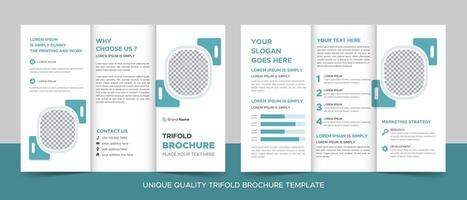 modern zakelijke bedrijf drievoud brochure sjabloon, drievoud lay-out, brief, a4 grootte brochure. vector