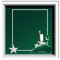 Pakistan dag vector illustratie posters