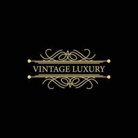 luxe logotype elegant logo vector