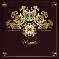 vector luxe goud mandala decoratief achtergrond