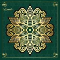 vector luxe goud mandala decoratief achtergrond