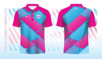 blauw roze abstract achtergrond en patroon voor polo Jersey sport ontwerp sjabloon vector