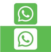 WhatsApp logo pictogrammen. sociaal media pictogrammen vector