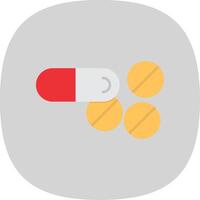 tablets vlak kromme icoon vector