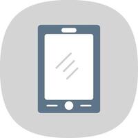 tablet vlak kromme icoon vector